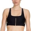 Skins A400 Womens Crop Top, Schwarz/gold -Hochwertiger Fahrradkomponentenladen skins a400 womens crop top schwarz gold
